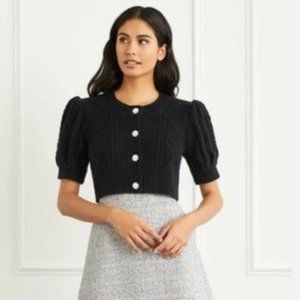 Hill House Ollie Cropped Sweater Navy Size L